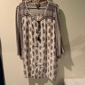 Light-weight Mini quarter sleeve Beach cover up